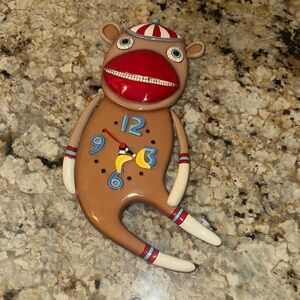 Rare Allen Design Studios Collection Monkey Wall Clock